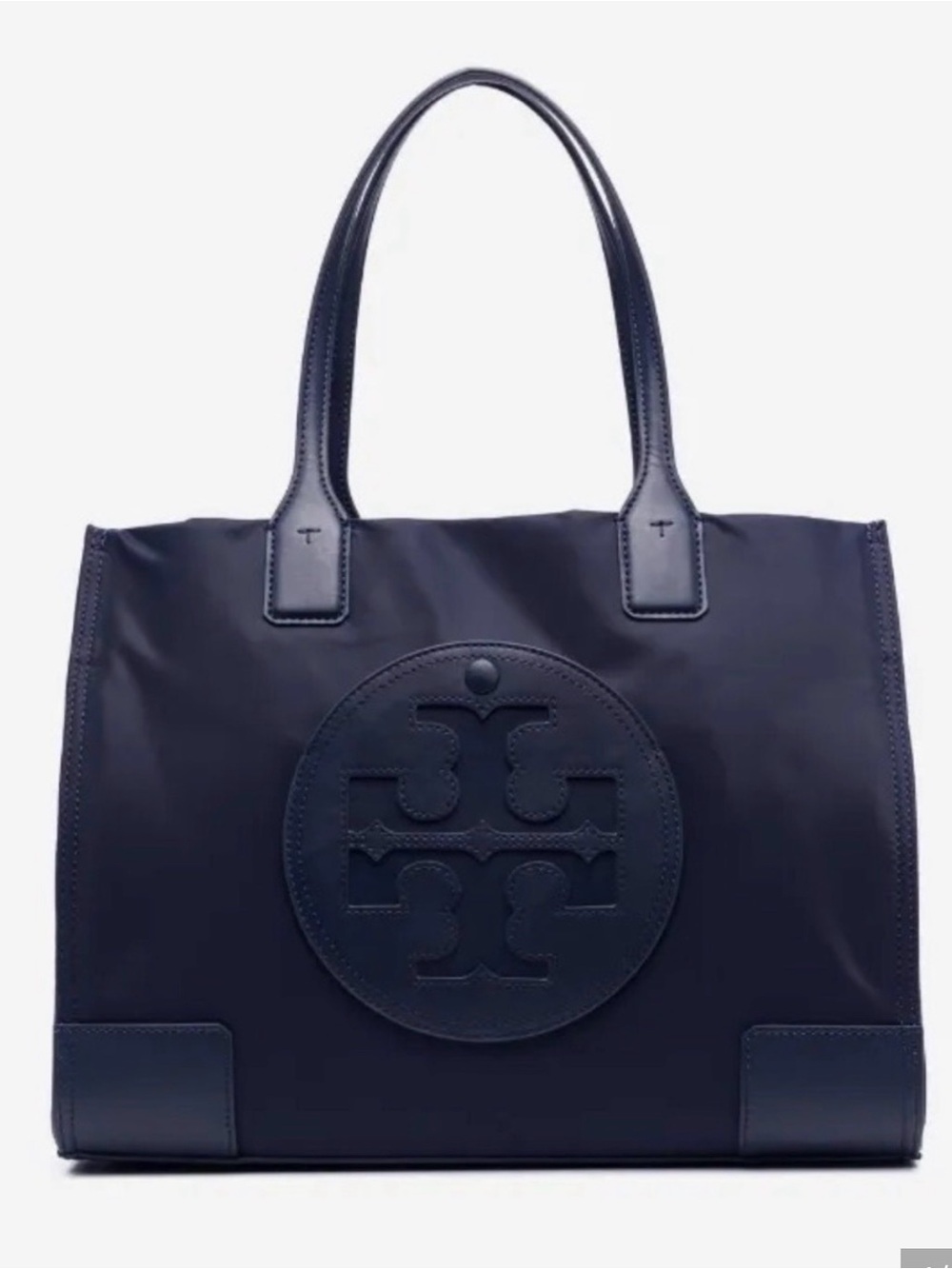 Tory Burch Navy Logo Tote